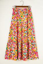Load image into Gallery viewer, Yellow Boho Floral Print Tiered Long Skirt