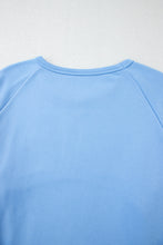 Load image into Gallery viewer, Beau Blue Striped Accent Pullover and Shorts Two Piece Casual Set