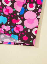 Load image into Gallery viewer, Rose Abstract Print V Neck Collared Half Sleeve Short Dress