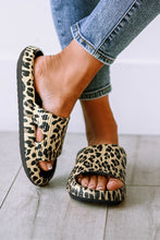 Cargar imagen en el visor de la galería, Leopard Print Thick Sole Slip On Slippers