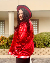Load image into Gallery viewer, Christmas Bling Bomber Sequins Jacket
