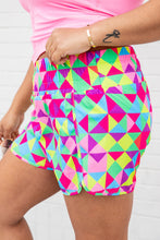 Load image into Gallery viewer, Pink Leopard High Waisted Athletic Shorts