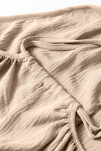 Load image into Gallery viewer, Apricot Spaghetti Straps Waist Tie Wide Leg Jumpsuit with Pockets