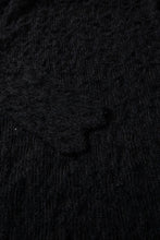 Load image into Gallery viewer, Black Flower Lace See Through Mock Neck Long Sleeve Top