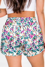 Load image into Gallery viewer, Pink Leopard High Waisted Athletic Shorts
