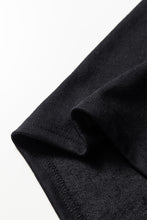 Load image into Gallery viewer, Black Halloween Rhinestone Pumpkin Face Contrast Ribbed Long Sleeve Patchwork Top