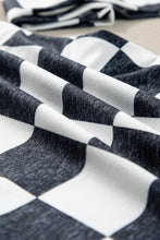 Load image into Gallery viewer, Black Checkerboard High Rise Casual Flared Pants