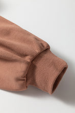 Cargar imagen en el visor de la galería, Straw Yellow Sequined COFFEE Loose Fit Sweatshirt and Shorts Set