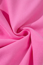 Load image into Gallery viewer, Bright Pink Solid Seamed Zipper Jacket and Drawstring Waist Pants Set