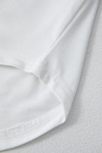 Load image into Gallery viewer, White Mardi Gras Tinsel Sequin Graphic T Shirt