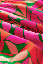 Load image into Gallery viewer, Rose Floral Short Sleeve Smocked Waist Maxi dress