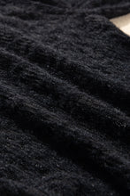 Load image into Gallery viewer, Black Flower Lace See Through Mock Neck Long Sleeve Top