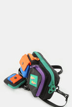 Cargar imagen en el visor de la galería, Himawari Removable Strap Nylon Crossbody Bag with EarPods Bag