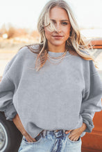 Load image into Gallery viewer, Orange JOLENE Ribbed Corded Oversized Sweatshirt