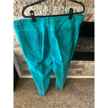 Load image into Gallery viewer, Vintage Metrostyle 100% Genuine Leather Teal Blazer & High-Waist Pants Set