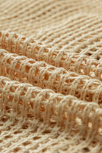 Load image into Gallery viewer, Light French Beige Crochet Flower Hollow-out Sweater T Shirt