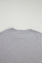 Load image into Gallery viewer, Light Grey Solid Color Loose Tunic Top and Slim Shorts Set