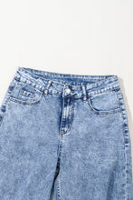 Load image into Gallery viewer, Ashleigh Blue Mineral Wash Bottom Cuff Distressed Wide Leg Jeans