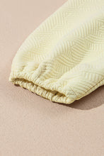 Load image into Gallery viewer, Beige Textured Puff Sleeve Top and Pants Set