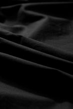 Load image into Gallery viewer, Black Crisp Puff Sleeve Loose Shirt