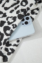 Load image into Gallery viewer, Black Plus Size Plaid Leopard Printed Patchwork Button Up Shacket