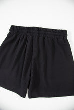 Load image into Gallery viewer, Black Corded MERRY Graphic Long Sleeve Top and Shorts Set