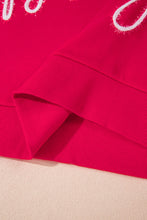 Load image into Gallery viewer, Fiery Red Christmas Santa Baby Tinsel Graphic Sweatshirt