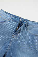 Cargar imagen en el visor de la galería, Ashleigh Blue Rhinestone Embellished Denim Shorts