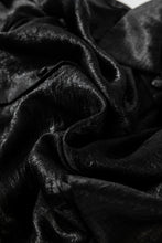 Load image into Gallery viewer, Black Metallic Sheen Puff Sleeve Button Up Mini Shirt Dress