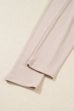 Load image into Gallery viewer, Jet Stream Solid Color Oversize Slit Sweatshirt Ribbed Leggings 2pcs Set