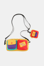 Cargar imagen en el visor de la galería, Himawari Removable Strap Nylon Crossbody Bag with EarPods Bag