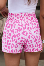 Load image into Gallery viewer, Pink Leopard High Waisted Athletic Shorts