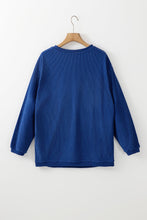 Load image into Gallery viewer, Orange JOLENE Ribbed Corded Oversized Sweatshirt