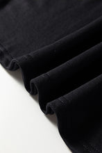 Load image into Gallery viewer, Black Halloween Rhinestone Pumpkin Face Contrast Ribbed Long Sleeve Patchwork Top