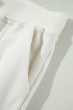 Load image into Gallery viewer, Beige Plain Cargo Pockets High Waist Casual Sweatpants