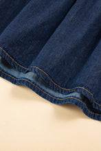 Load image into Gallery viewer, Real Teal Sleeveless Tiered Chambray Maxi Dress