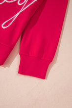 Load image into Gallery viewer, Fiery Red Christmas Santa Baby Tinsel Graphic Sweatshirt