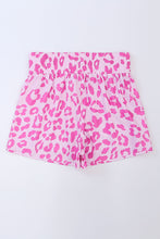 Load image into Gallery viewer, Pink Leopard High Waisted Athletic Shorts