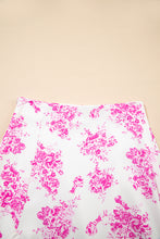 Cargar imagen en el visor de la galería, Rose Boho Floral High Waist Ruffle Split Maxi Skirt