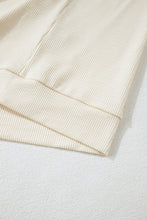 Load image into Gallery viewer, Apricot Plus Size Floral Patchwork Ribbed Puff Sleeve Top