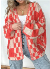 Cargar imagen en el visor de la galería, Racer Chick Colorblock Open Front Sweater