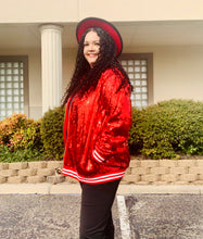 Load image into Gallery viewer, Christmas Bling Bomber Sequins Jacket