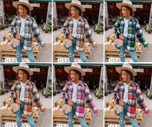 Load image into Gallery viewer, Trending Fall Short Plaid Shackets