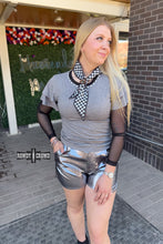 Load image into Gallery viewer, Mustang Mesh Sleeve Top