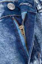 Load image into Gallery viewer, Ashleigh Blue Mineral Wash Bottom Cuff Distressed Wide Leg Jeans