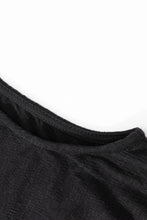 Load image into Gallery viewer, Black Plus Smocked High Waist Sleeveless V Neck Jumpsuit