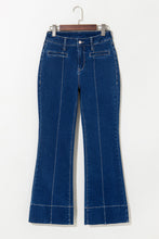 Load image into Gallery viewer, Sail Blue Center Seam Deep Wash Straight Jeans