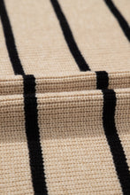 Cargar imagen en el visor de la galería, Black Stripe Shawl Neckline Open Cardigan with Pockets