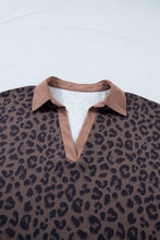 Cargar imagen en el visor de la galería, Brown Plus Size Leopard Short Set