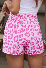 Load image into Gallery viewer, Pink Leopard High Waisted Athletic Shorts